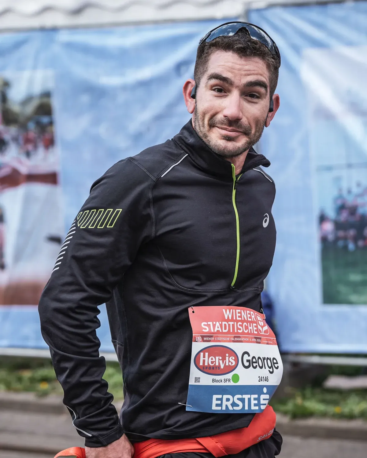 George Svarnas at a road race in Vienna